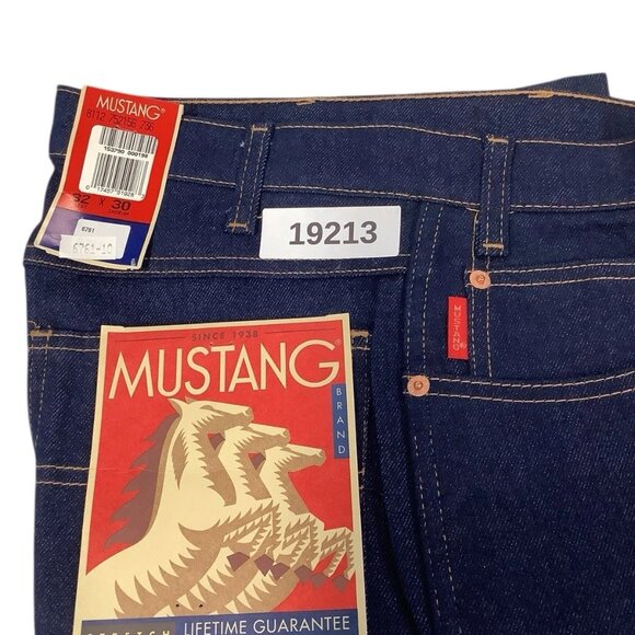 NWT Mustang Blue Straight Leg Denim Jeans Mens Size 32x30 - Picture 11 of 11